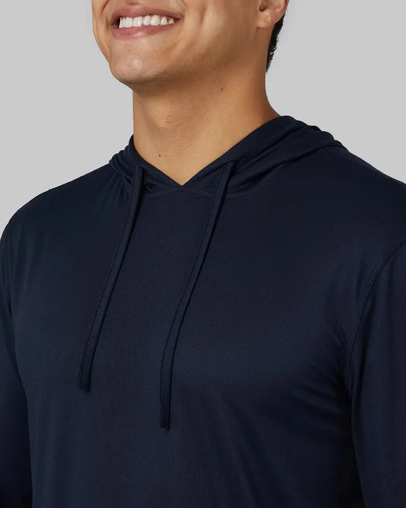 32 Degrees Men's Cool Classic Long Sleeve Hooded T-Shirt | Anti-Odor | 4-Way Stretch | Moisture Wicking