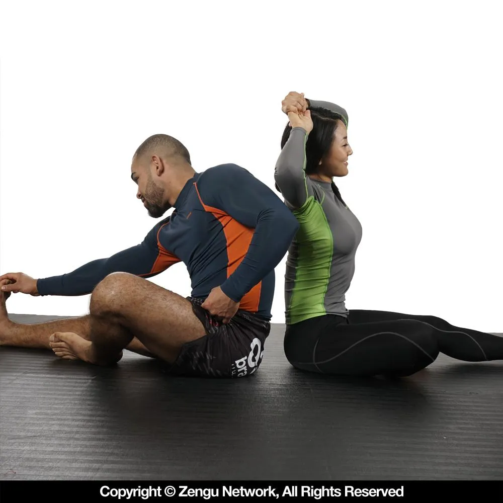 93brand "Standard Issue" Long Sleeve Women's Rash guard 2-Pack Grey/Green, Blue/ Orange