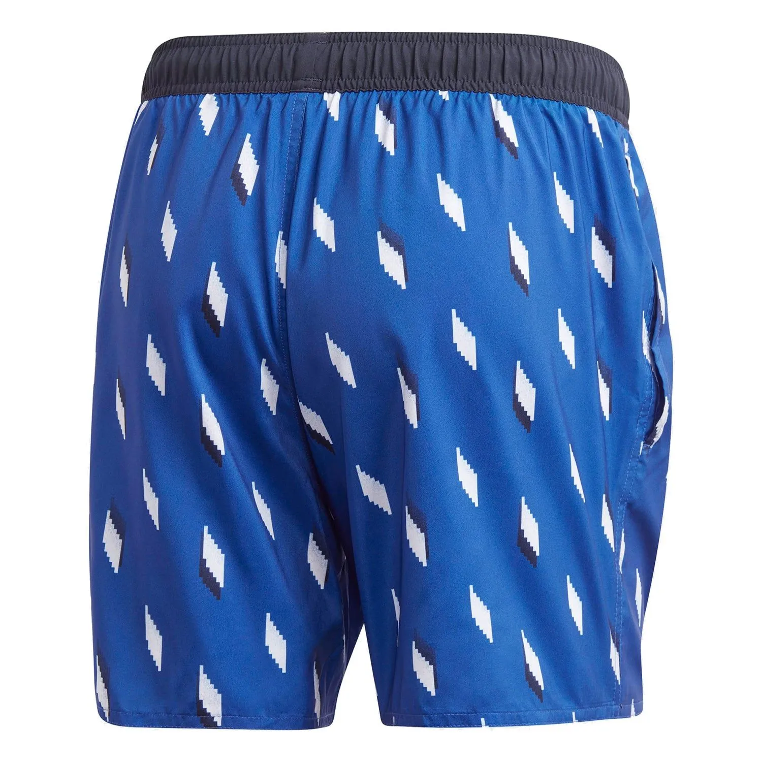 adidas Short Length Graphic Swim Shorts - Royal Blue