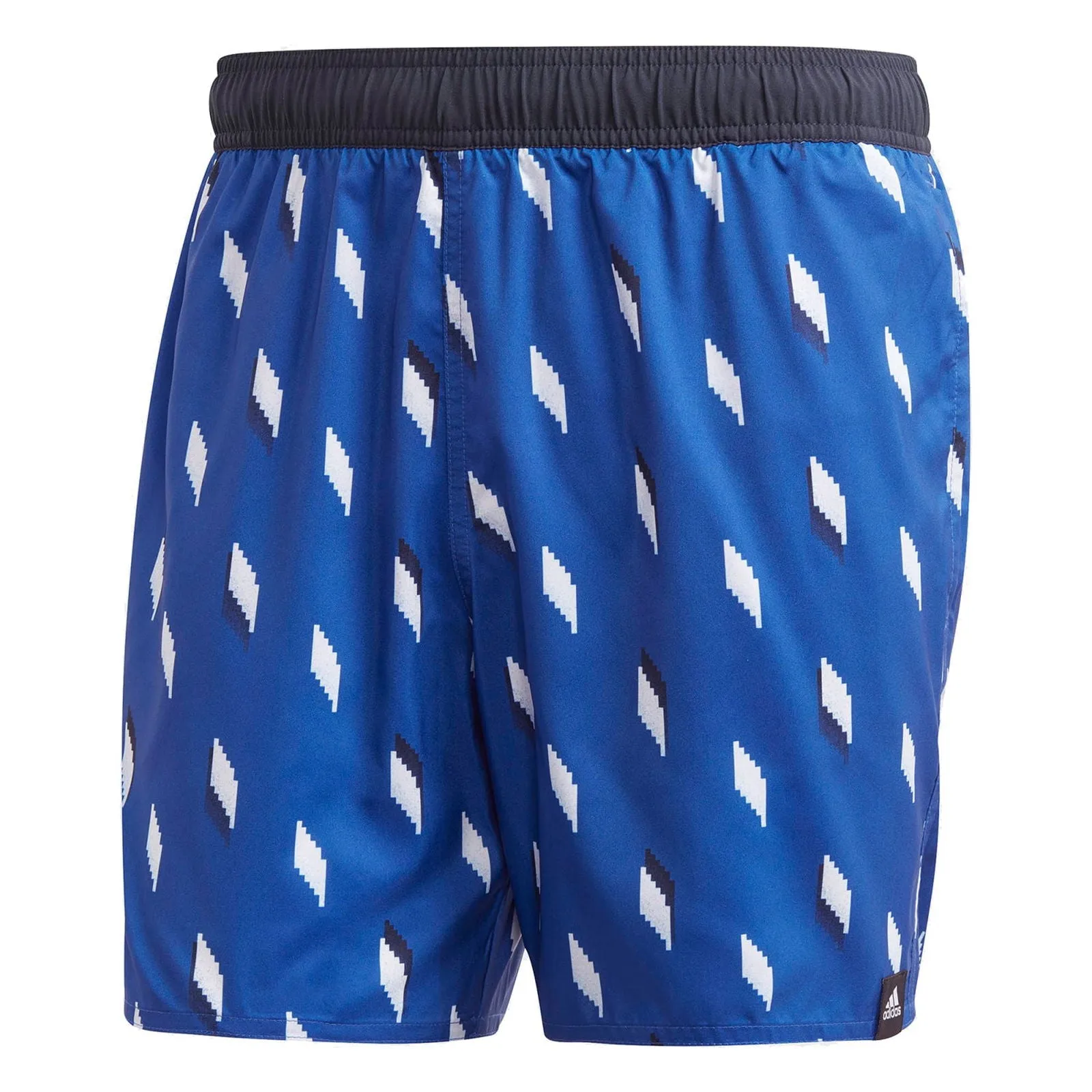 adidas Short Length Graphic Swim Shorts - Royal Blue