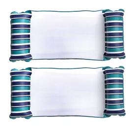 Aqua Leisure Monterey XL Hammock 4 in 1 Inflatable Pool Float, Teal/Blue(2 Pack)