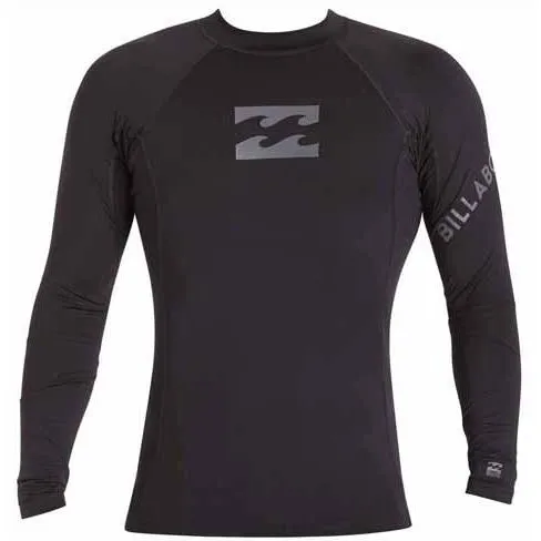 Billabong Team Wave Long Sleeve Rashguard Black MWLYETWL