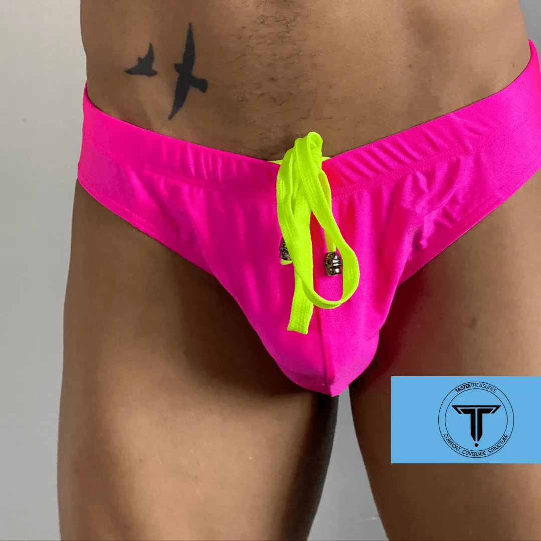 Bright Swimwear Briefs - Pink