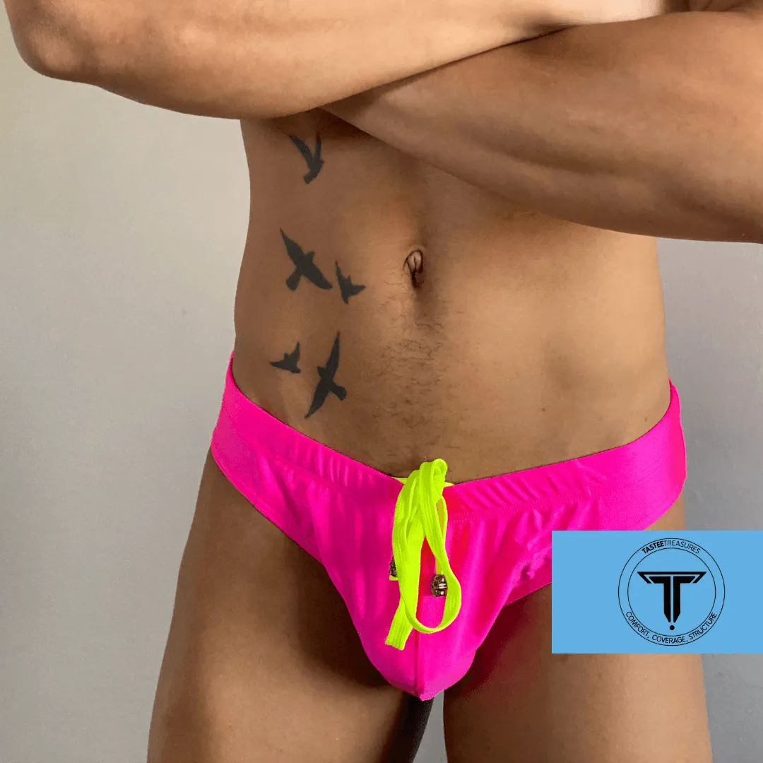 Bright Swimwear Briefs - Pink