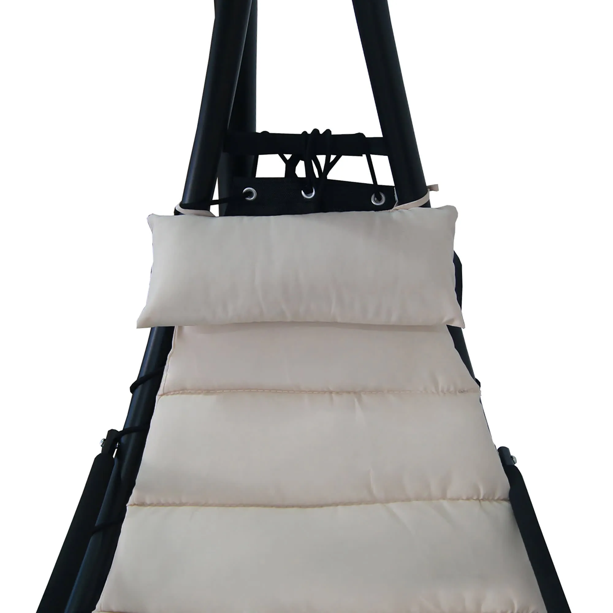 Floating Chaise Lounger with Canopy