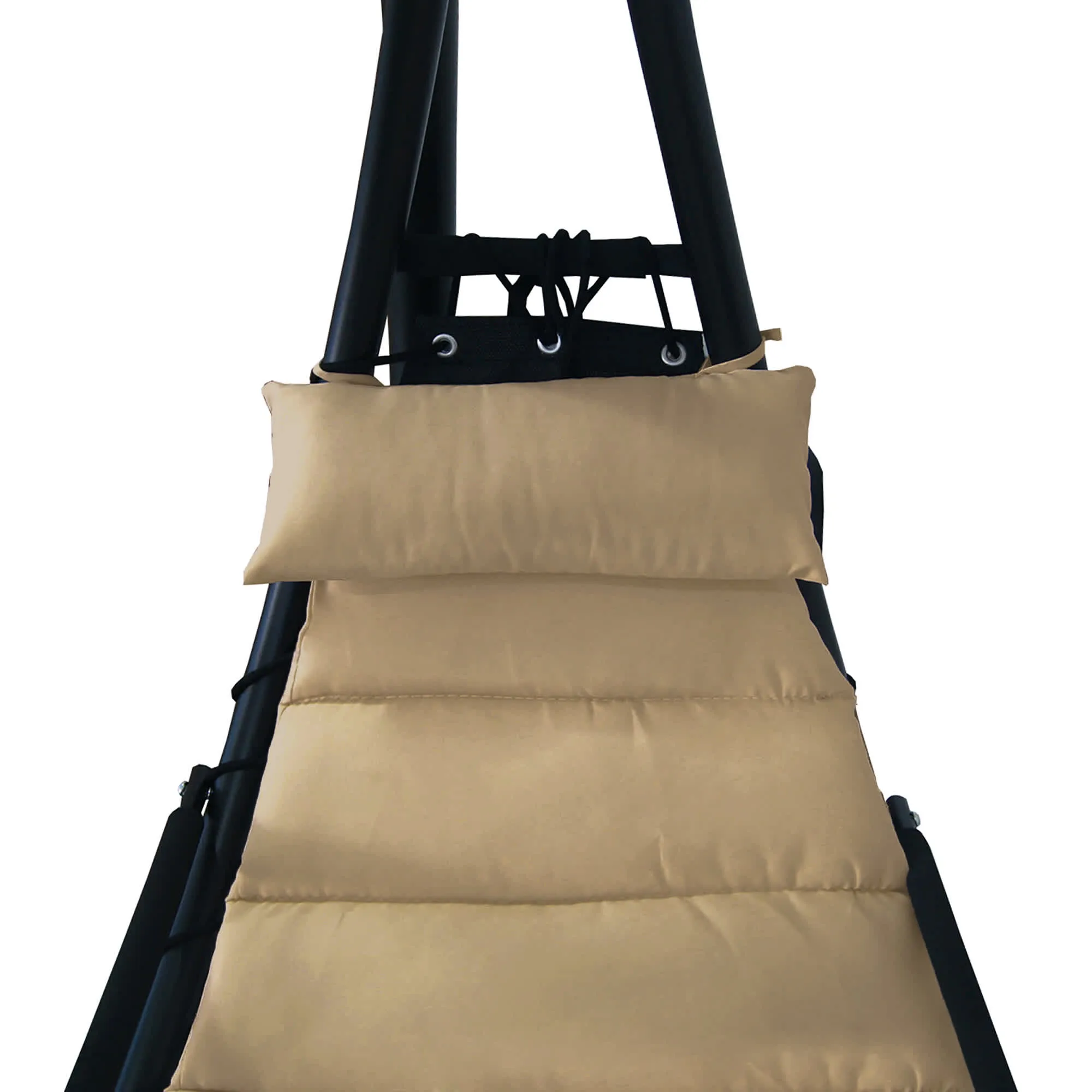 Floating Chaise Lounger with Canopy
