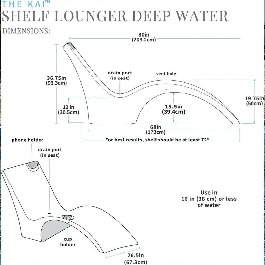 Floating Luxuries Kai Deep Water Shelf Lounger Set