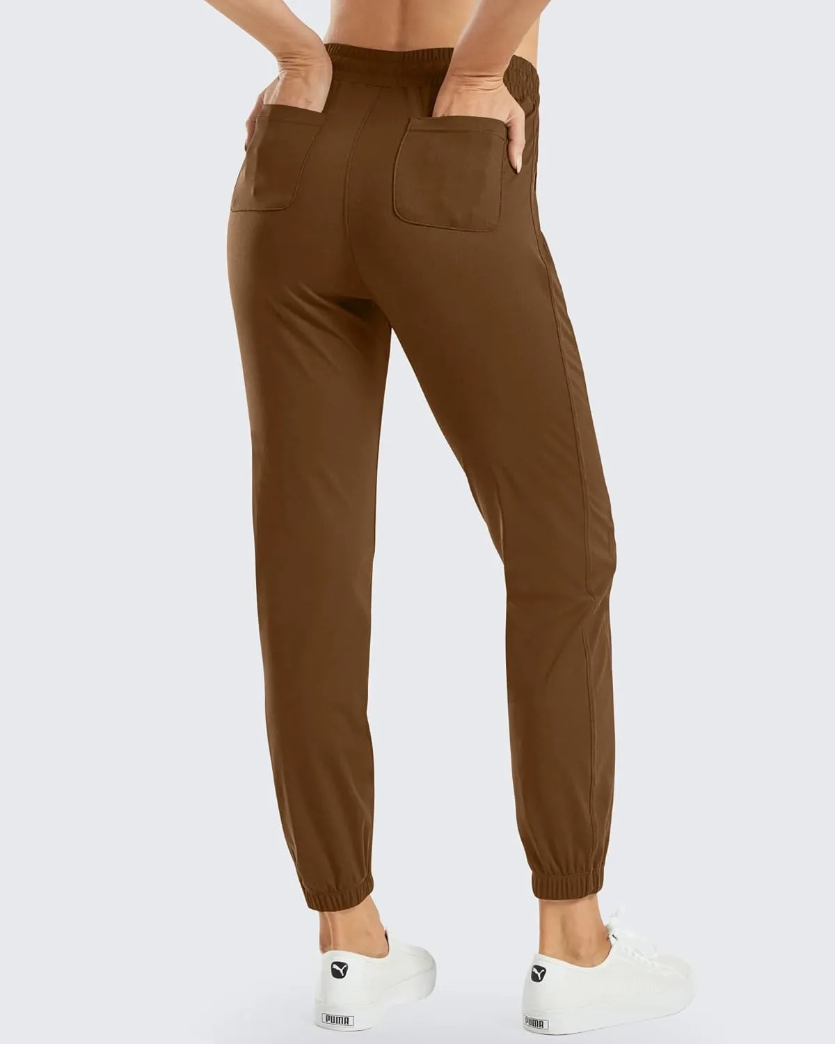 G4Free Jogger Scrubs for Women with Pockets Drawstrings Golf Athletic Pants Cinch Bottom Sweatpants Petite/Regular/Tall