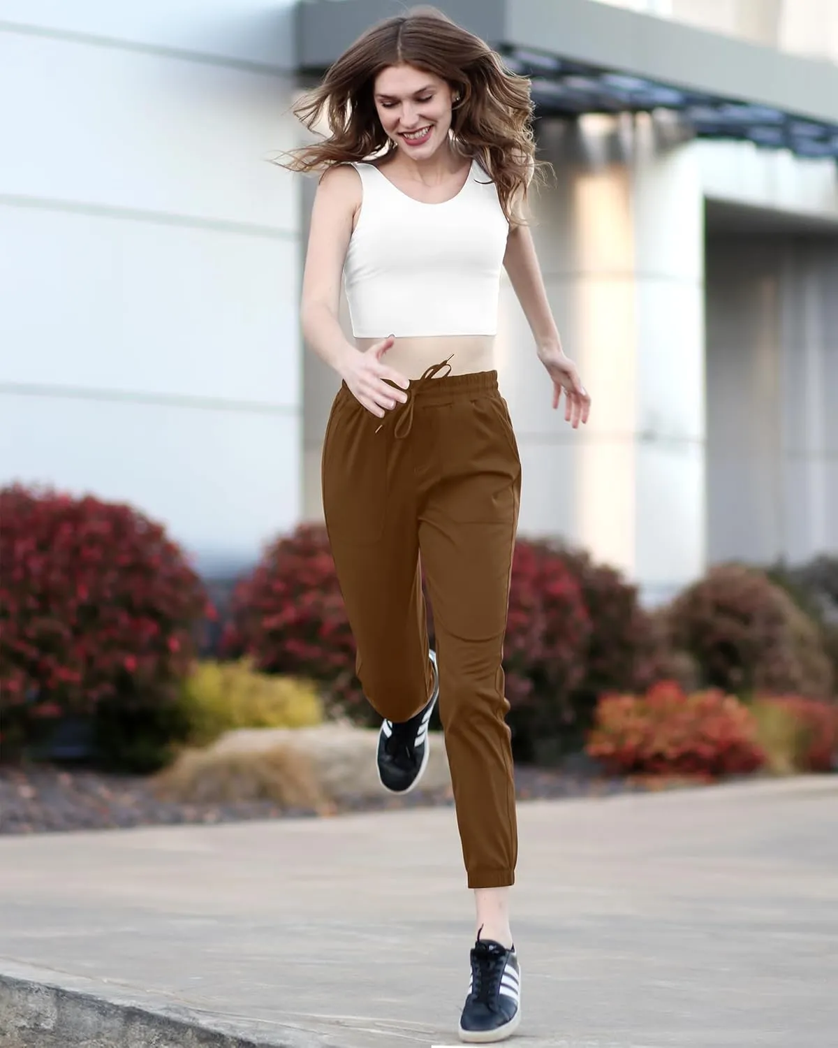 G4Free Jogger Scrubs for Women with Pockets Drawstrings Golf Athletic Pants Cinch Bottom Sweatpants Petite/Regular/Tall