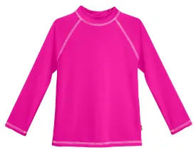 Girls UPF 50  Long Sleeve Rashguard | Hot Pink