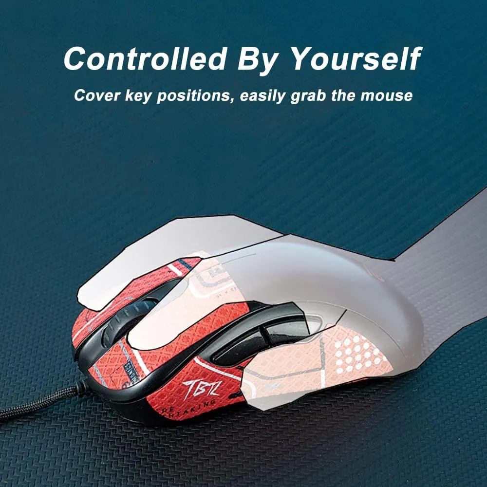 Grip Tape for Razer Viper Minise Mini Signature Edition - Anti-Slip,Enhanced Control, Suck Sweat,Soft Leather,Improves FPS Gaming Grip [Pre-Cut] Printsteam Black White