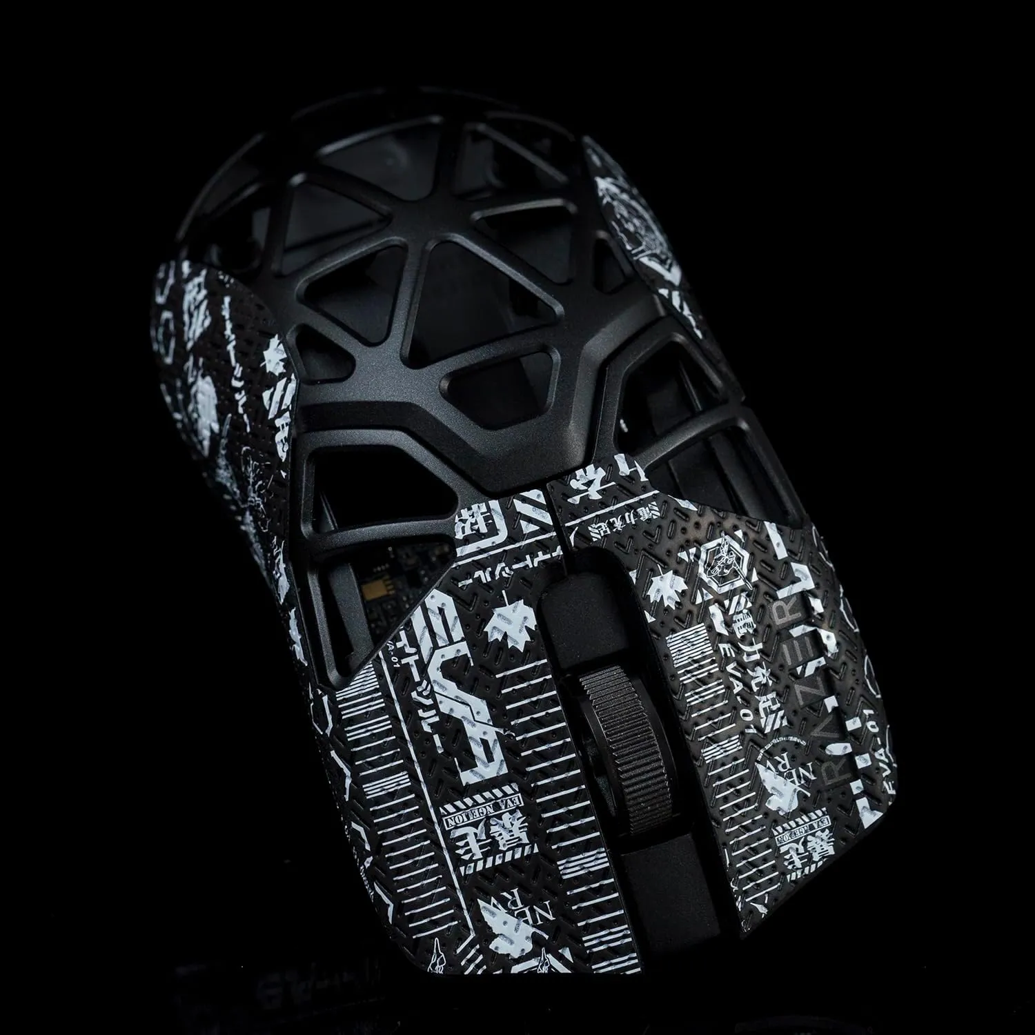Grip Tape for Razer Viper Minise Mini Signature Edition - Anti-Slip,Enhanced Control, Suck Sweat,Soft Leather,Improves FPS Gaming Grip [Pre-Cut] Printsteam Black White