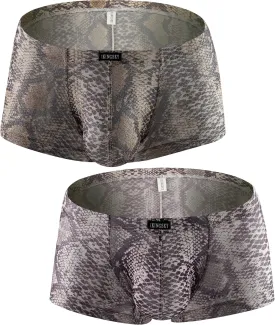 IKINGSKY Men's Snake Skin Pattern Boxer Briefs Breathable Bulge Shorts Underwear Sexy Low Rise Trunk Under Panties IKINGSKY Men's Snake Skin Pattern Boxer Briefs Breathable Bulge Shorts Underwear Sexy Low Rise Trunk Under Panties