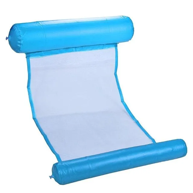 Inflatable Floating Water Hammock Lounger Bed Chair Swimming Pool Party Toy