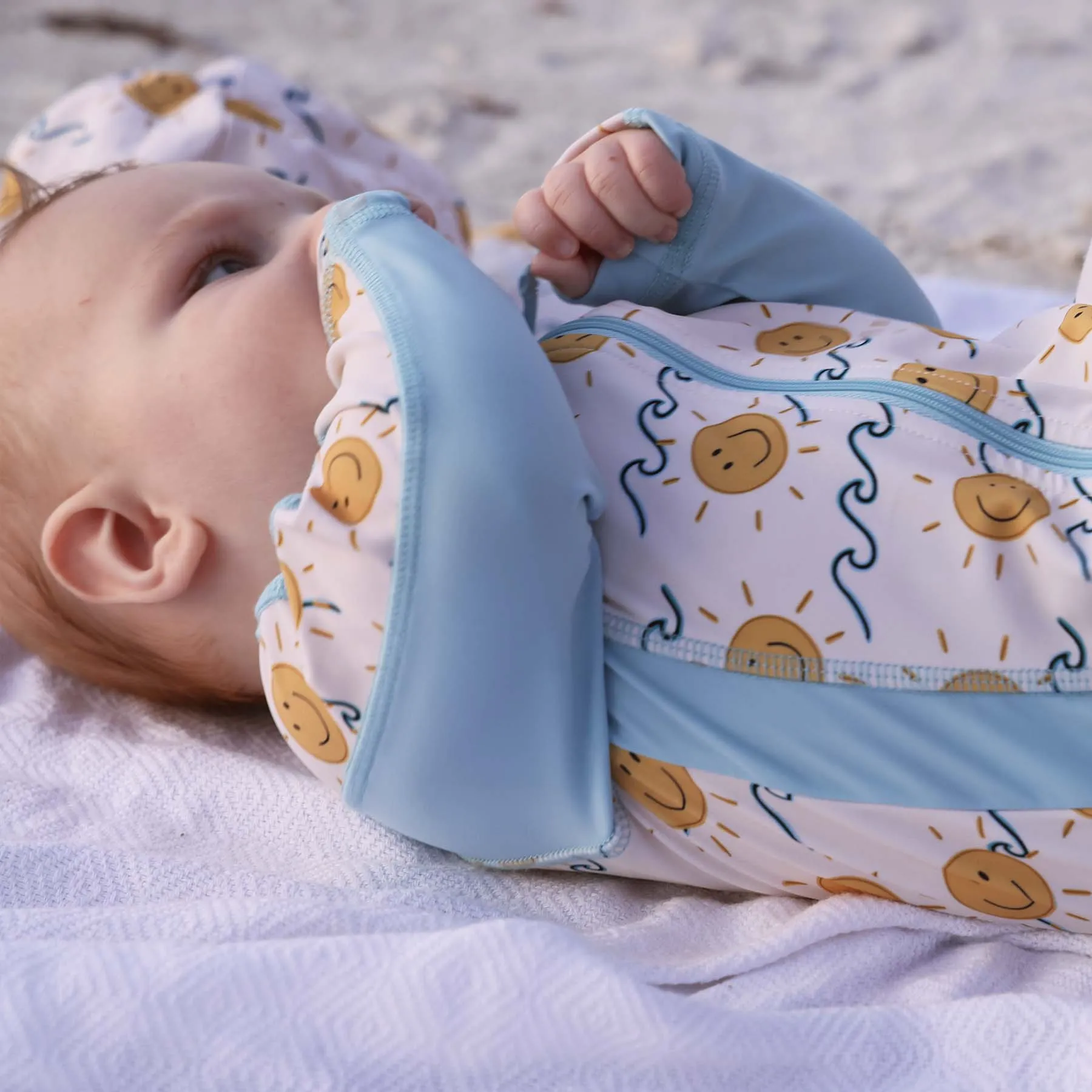 Long Sleeve Rash Guard Swim Romper Full Length | Sun's Out