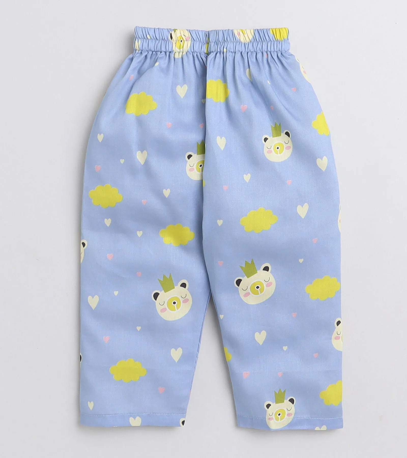 Love Cloud Printed Girls Night Suit Set