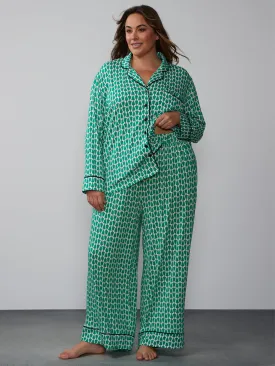 Plus Christmas Tree Pajama Set