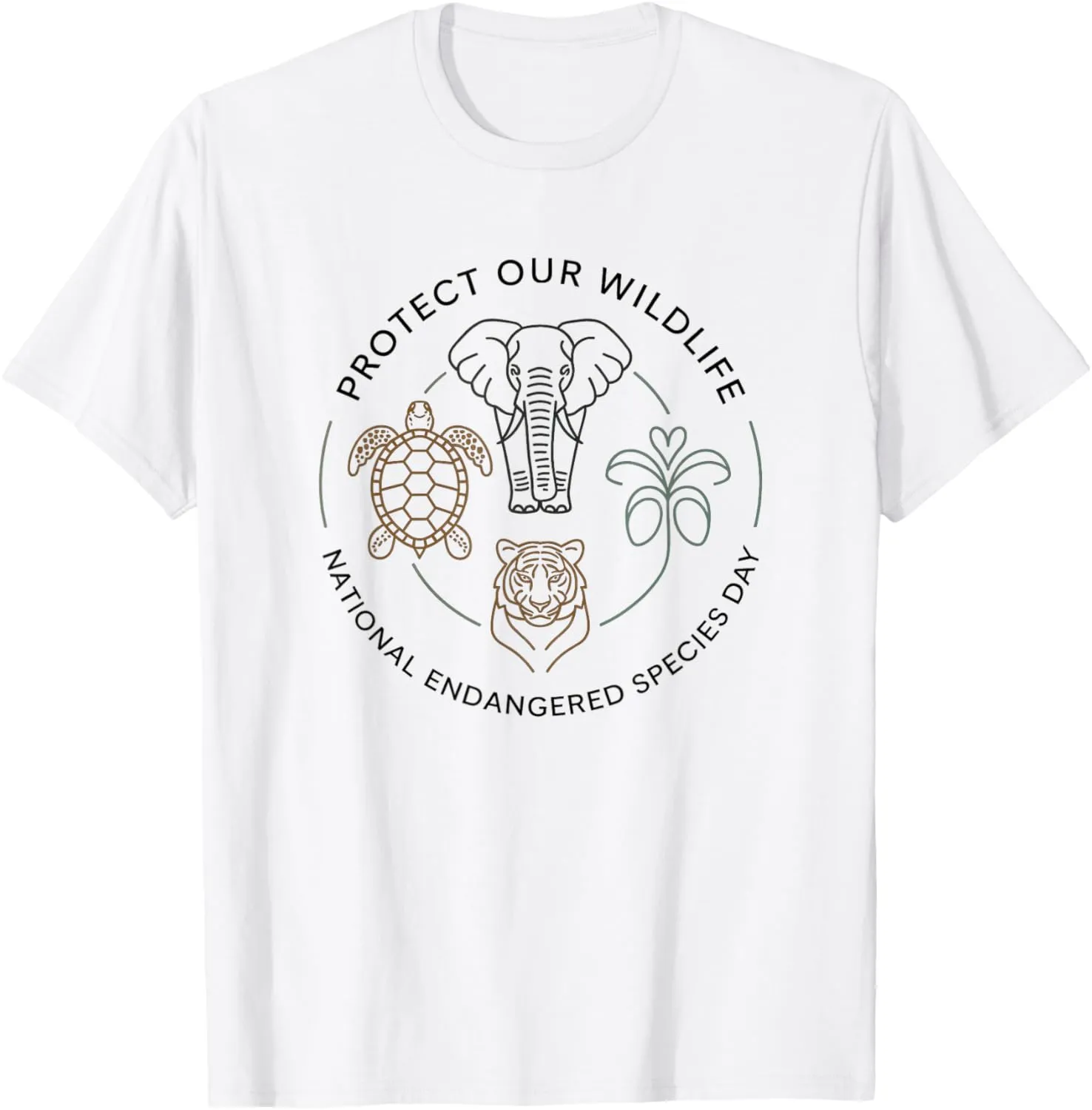 Protect Our Wildlife Support Wildlife Conservation Awarenes T-Shirt