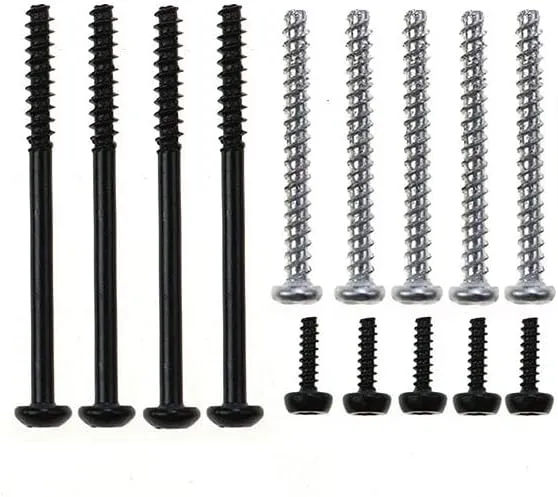 Replacement Console Screws with Rubber Foot Cover Set for PS2 PS3 Slim 2000 3000 4000 70000 Console Screw Kit Repair Parts (AB)