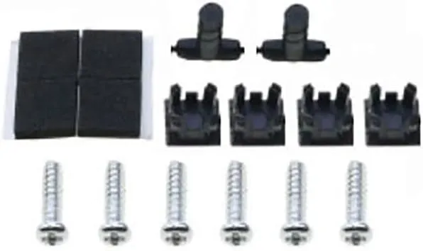 Replacement Console Screws with Rubber Foot Cover Set for PS2 PS3 Slim 2000 3000 4000 70000 Console Screw Kit Repair Parts (AB)