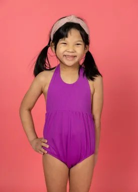 Ribbed Purple | Mini Romper One-Piece