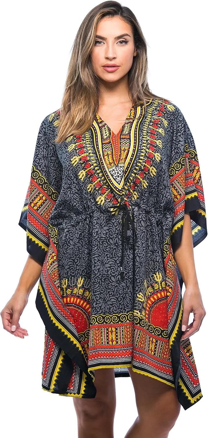 Riviera Sun African Print Dashiki Caftan for Women
