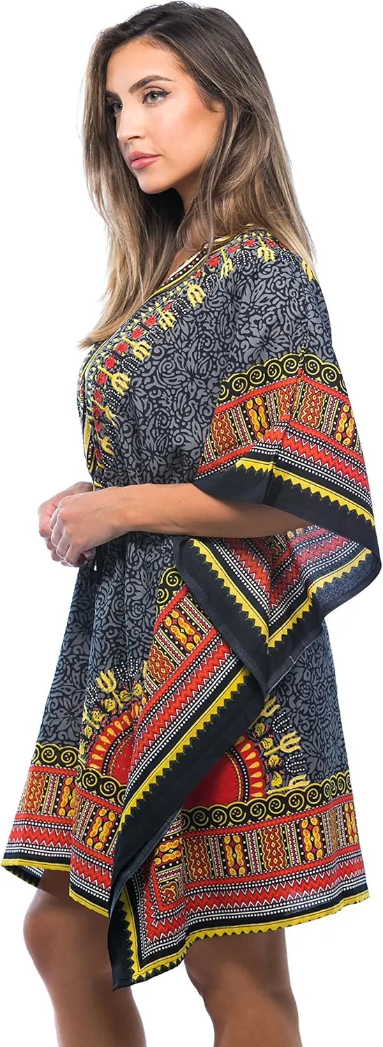 Riviera Sun African Print Dashiki Caftan for Women