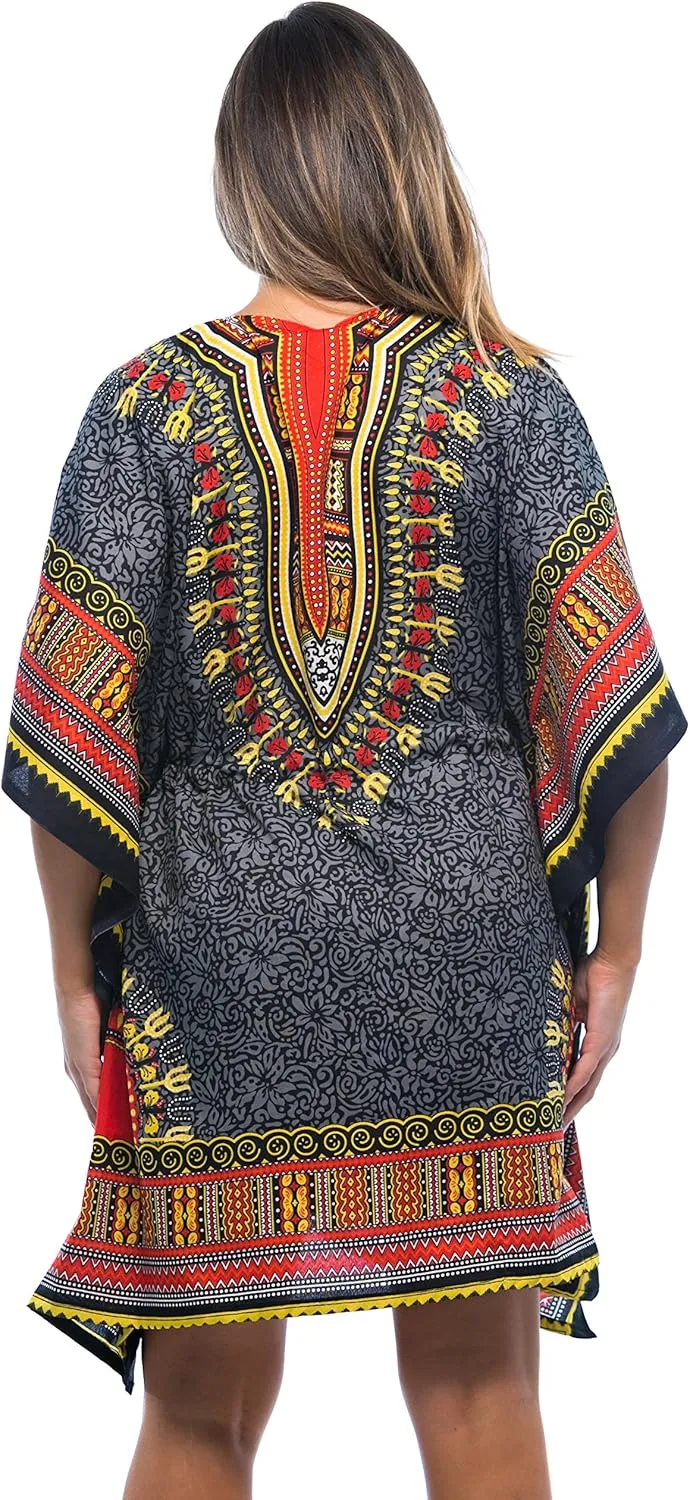 Riviera Sun African Print Dashiki Caftan for Women