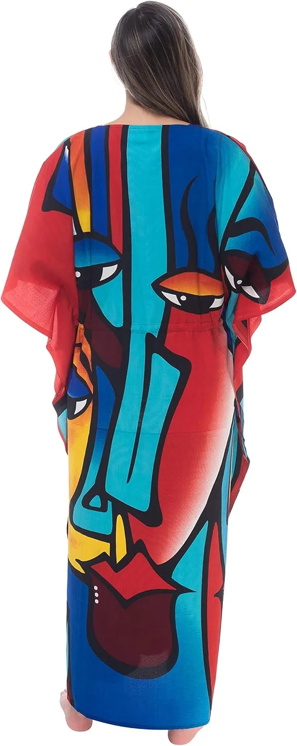 Riviera Sun African Print Dashiki Maxi Caftan for Women