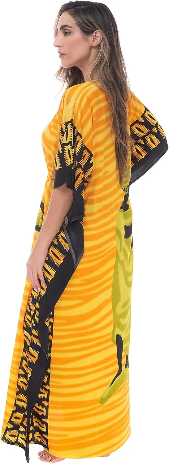 Riviera Sun African Print Dashiki Maxi Caftan for Women