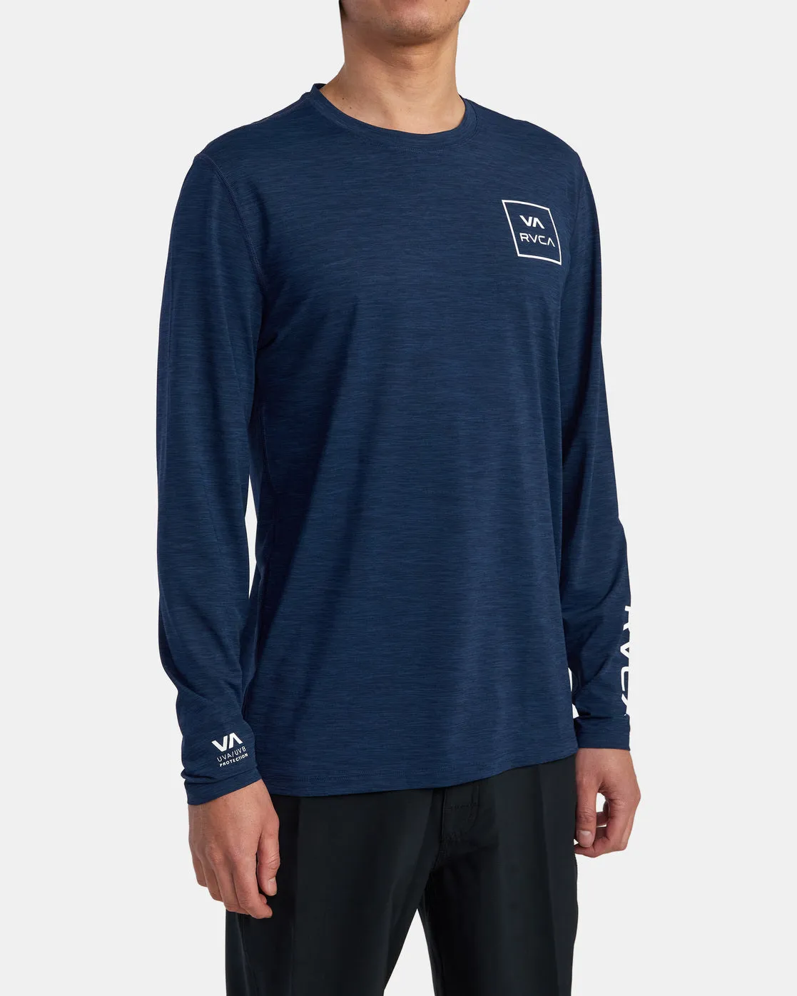 RVCA Long Sleeve Rashguard - Navy Heather