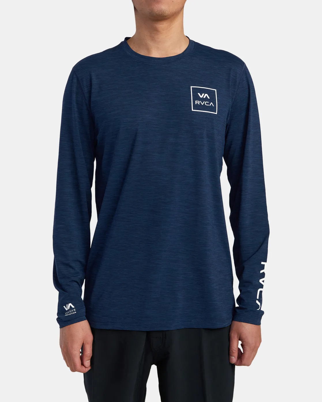RVCA Long Sleeve Rashguard - Navy Heather