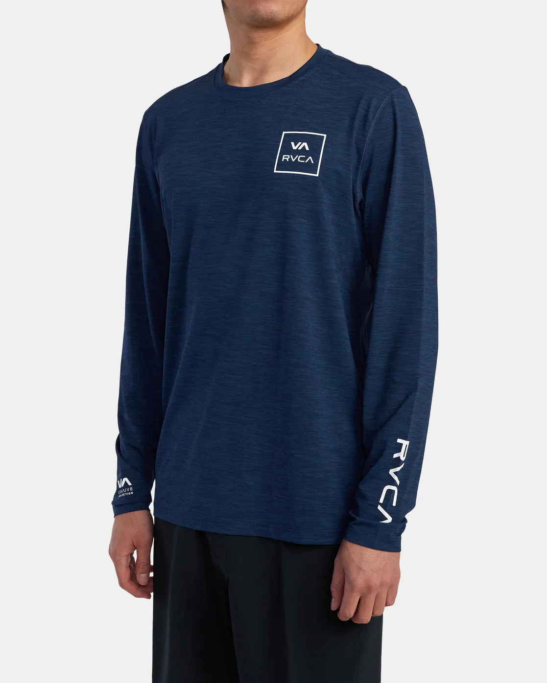 RVCA Long Sleeve Rashguard - Navy Heather