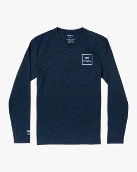RVCA Long Sleeve Rashguard - Navy Heather