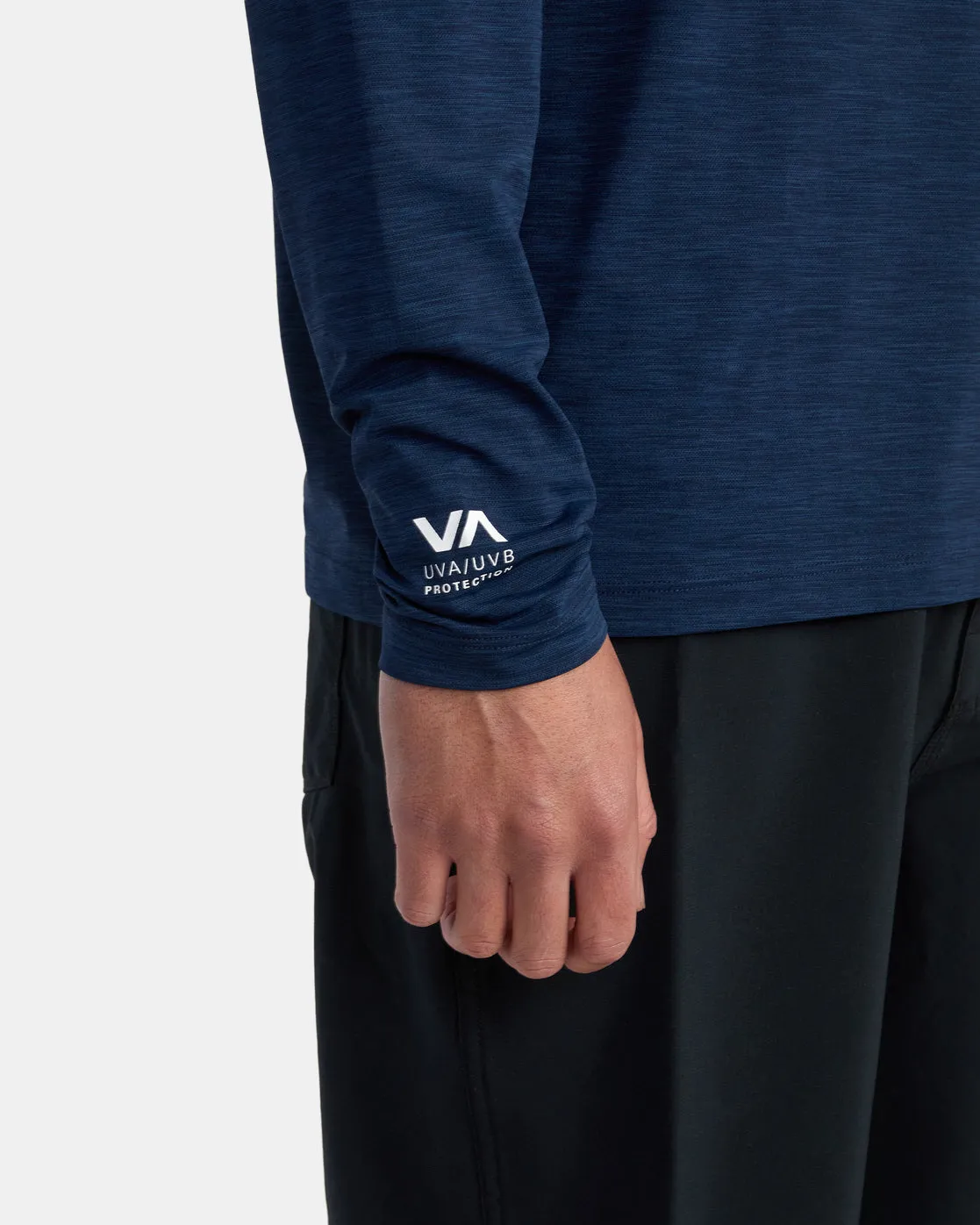 RVCA Long Sleeve Rashguard - Navy Heather
