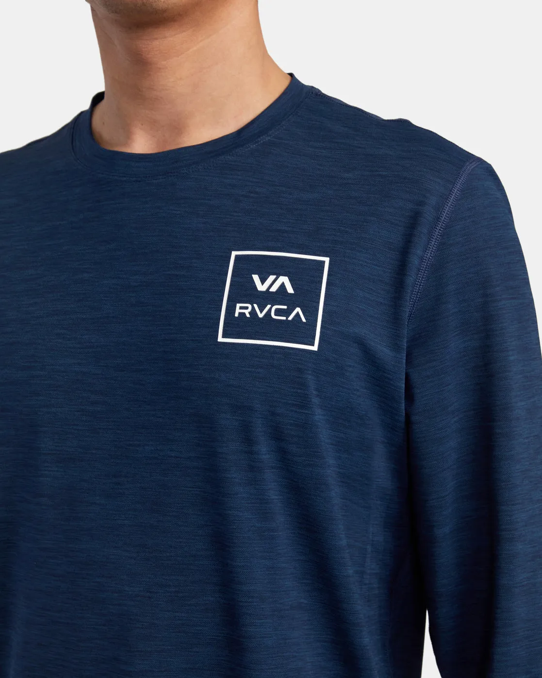 RVCA Long Sleeve Rashguard - Navy Heather