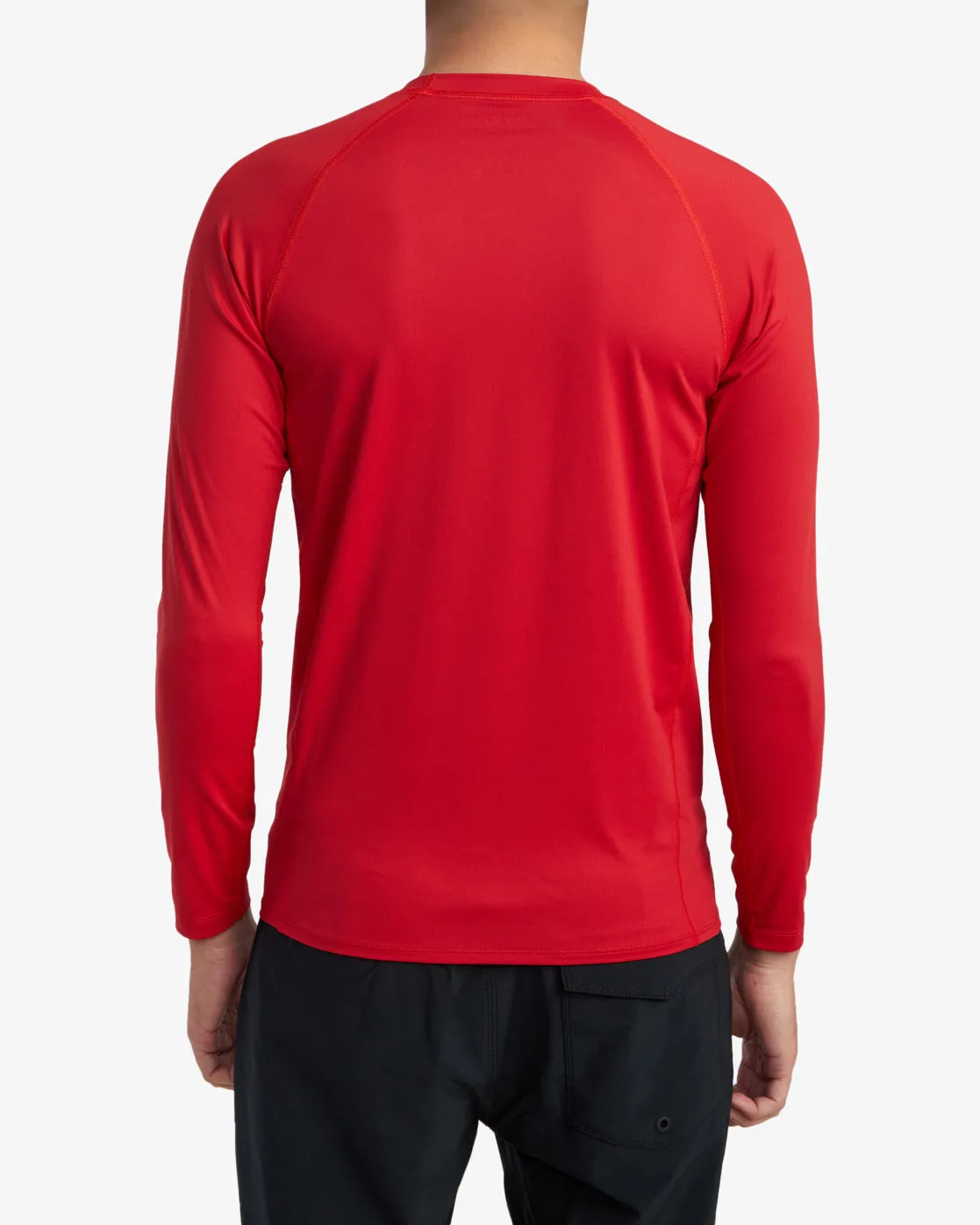 RVCA Long Sleeve Rashguard - Red