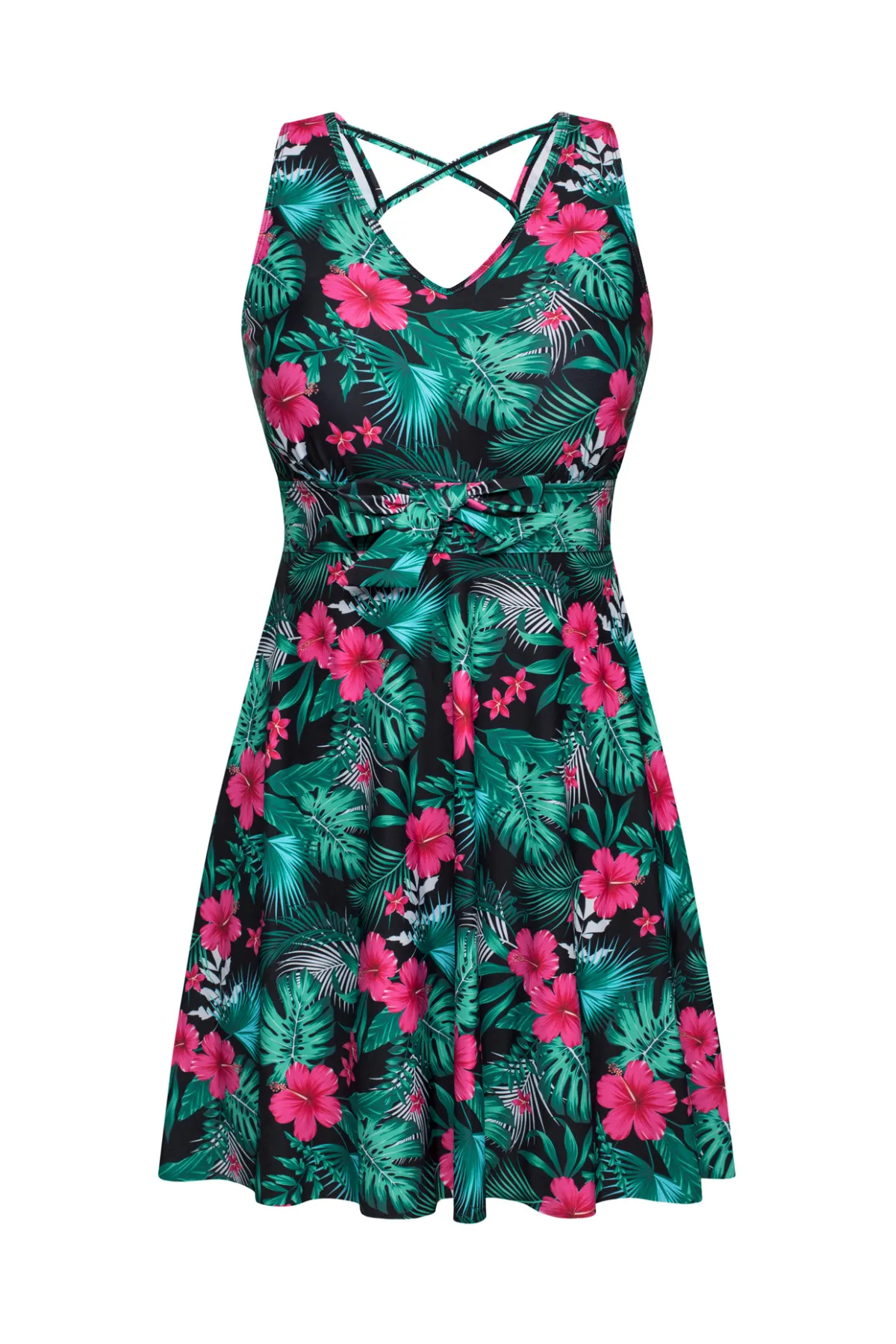 Separated Swimsuit Sleeveless V-Neck Swimwear