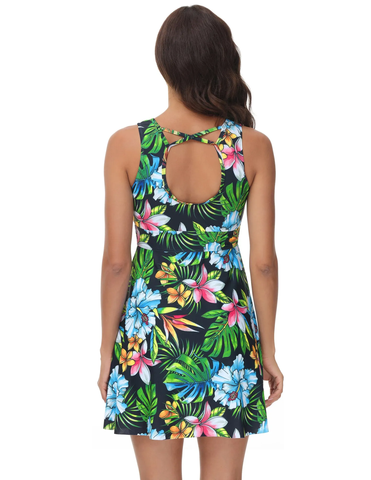 Separated Swimsuit Sleeveless V-Neck Swimwear