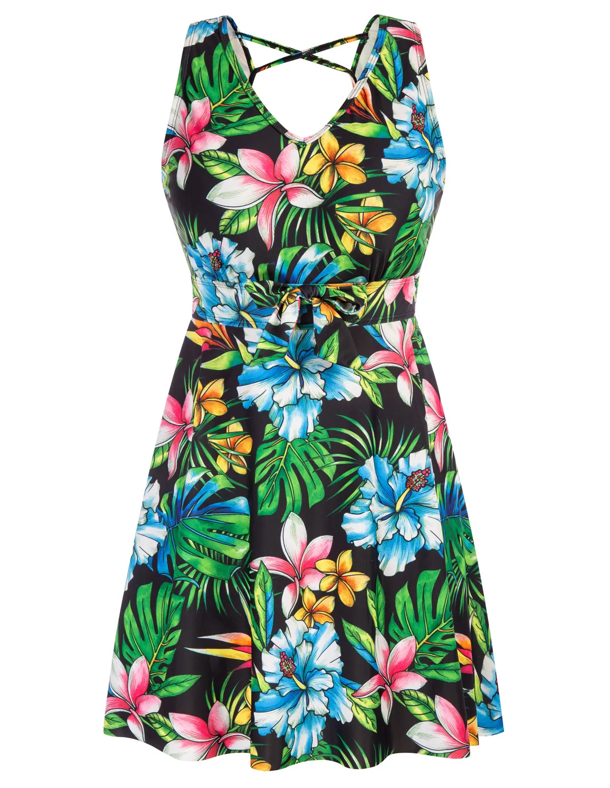 Separated Swimsuit Sleeveless V-Neck Swimwear