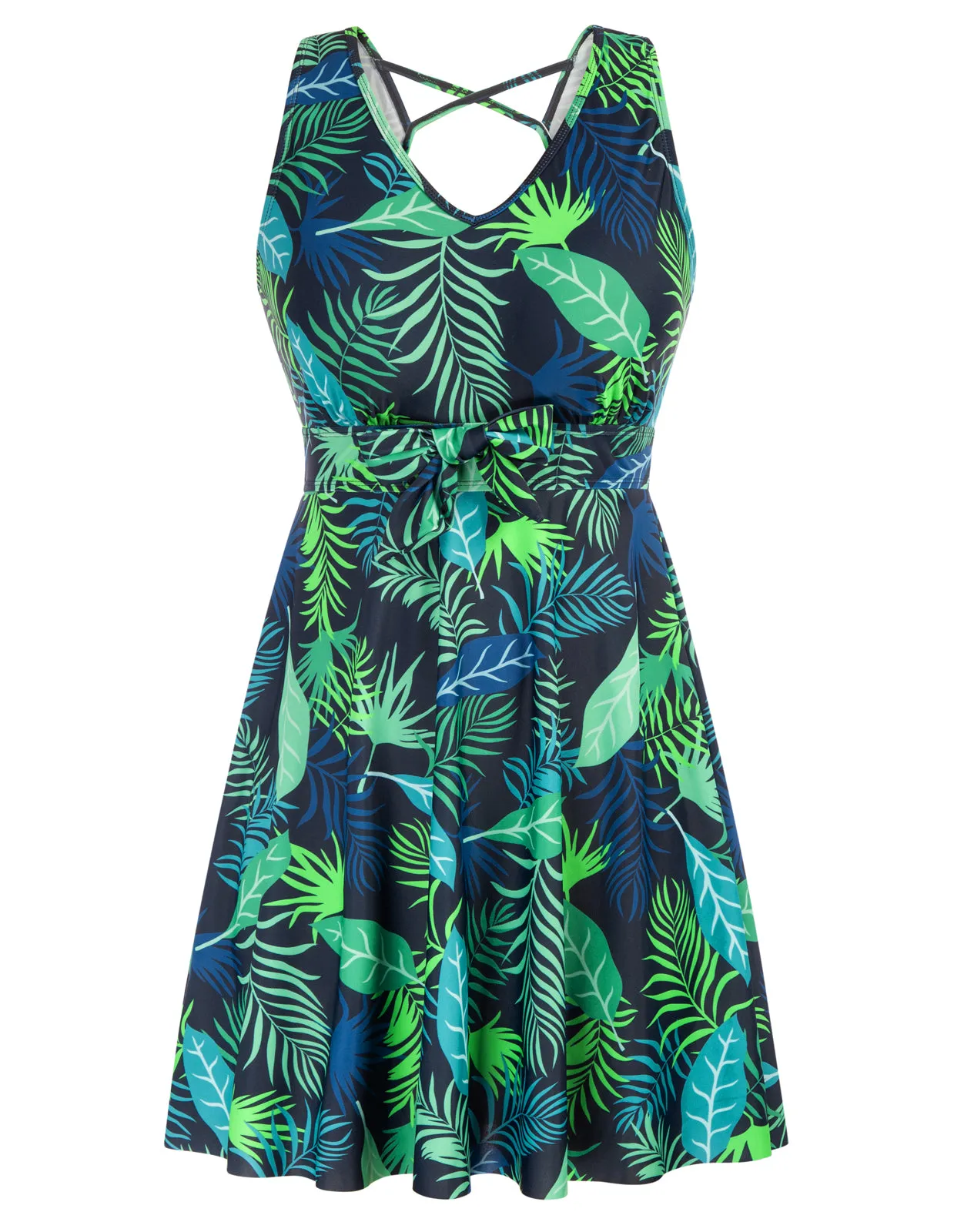 Separated Swimsuit Sleeveless V-Neck Swimwear