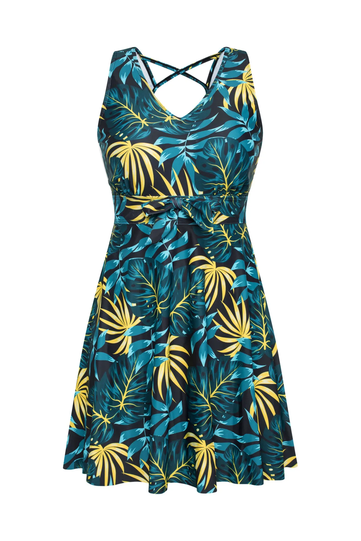 Separated Swimsuit Sleeveless V-Neck Swimwear