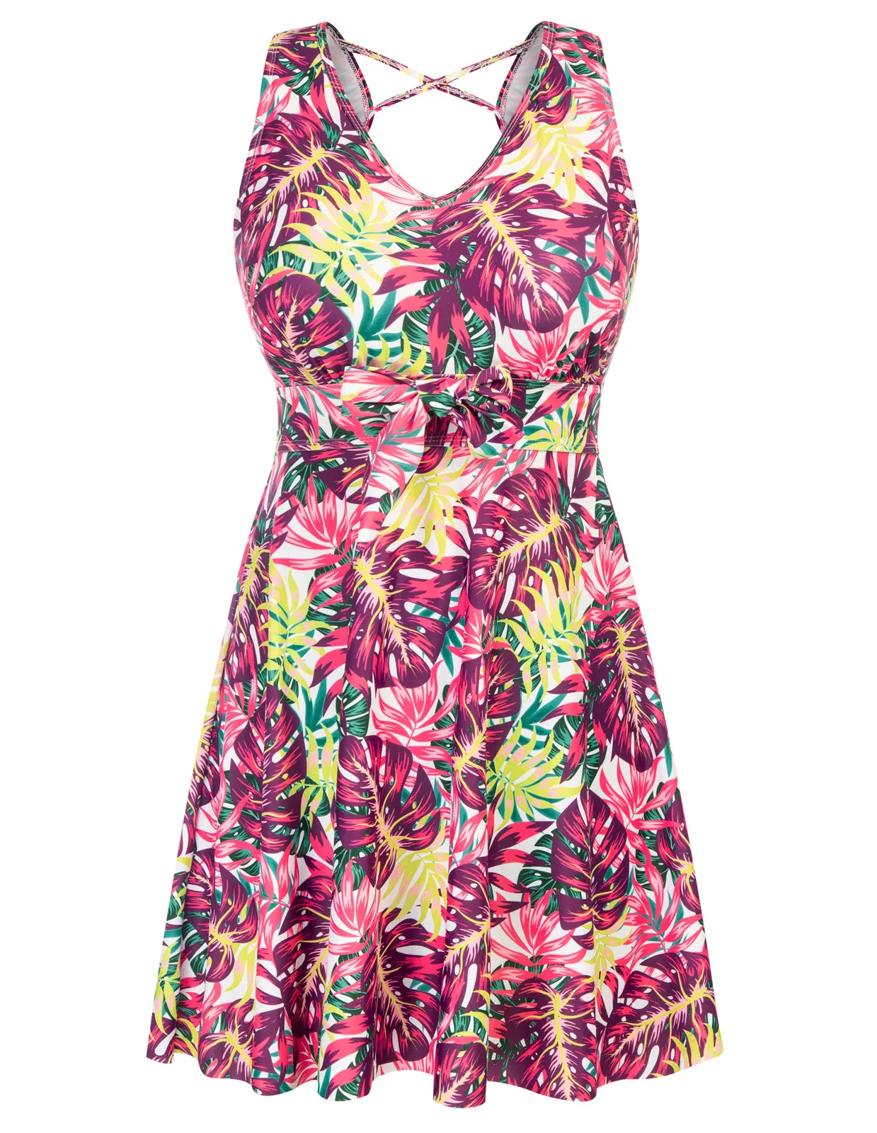 Separated Swimsuit Sleeveless V-Neck Swimwear