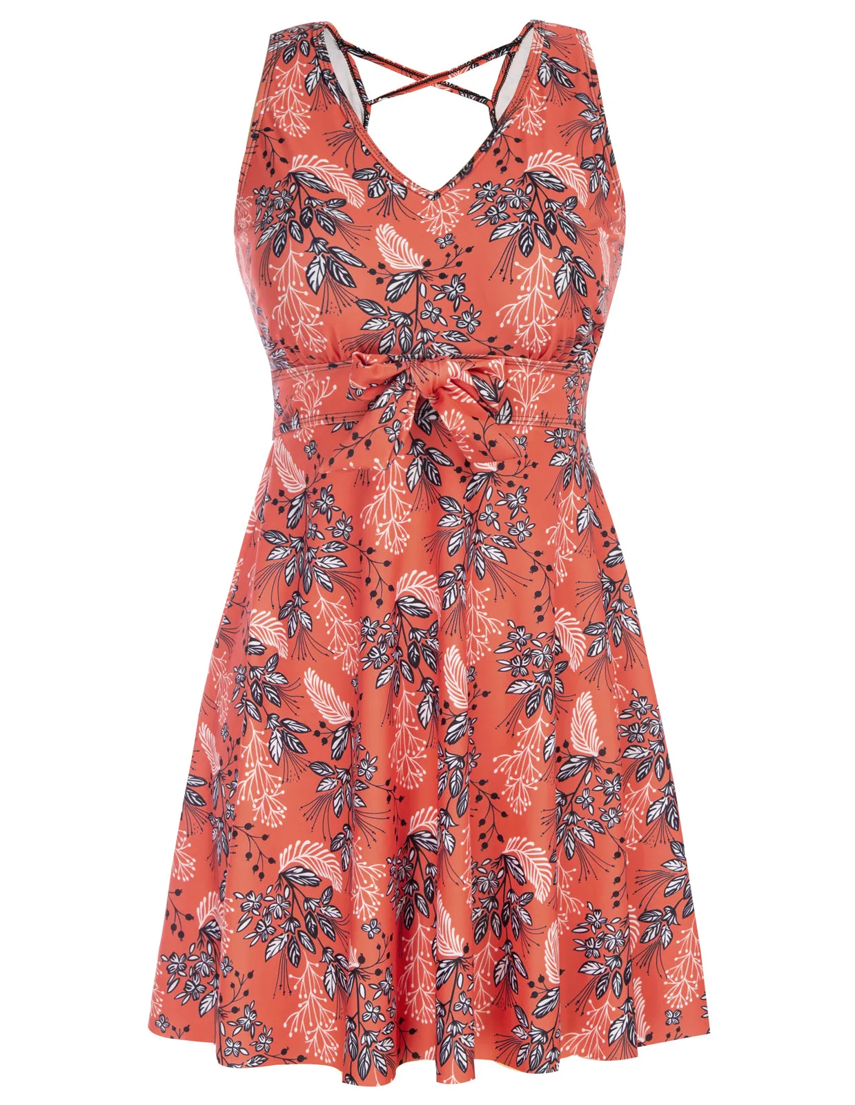 Separated Swimsuit Sleeveless V-Neck Swimwear