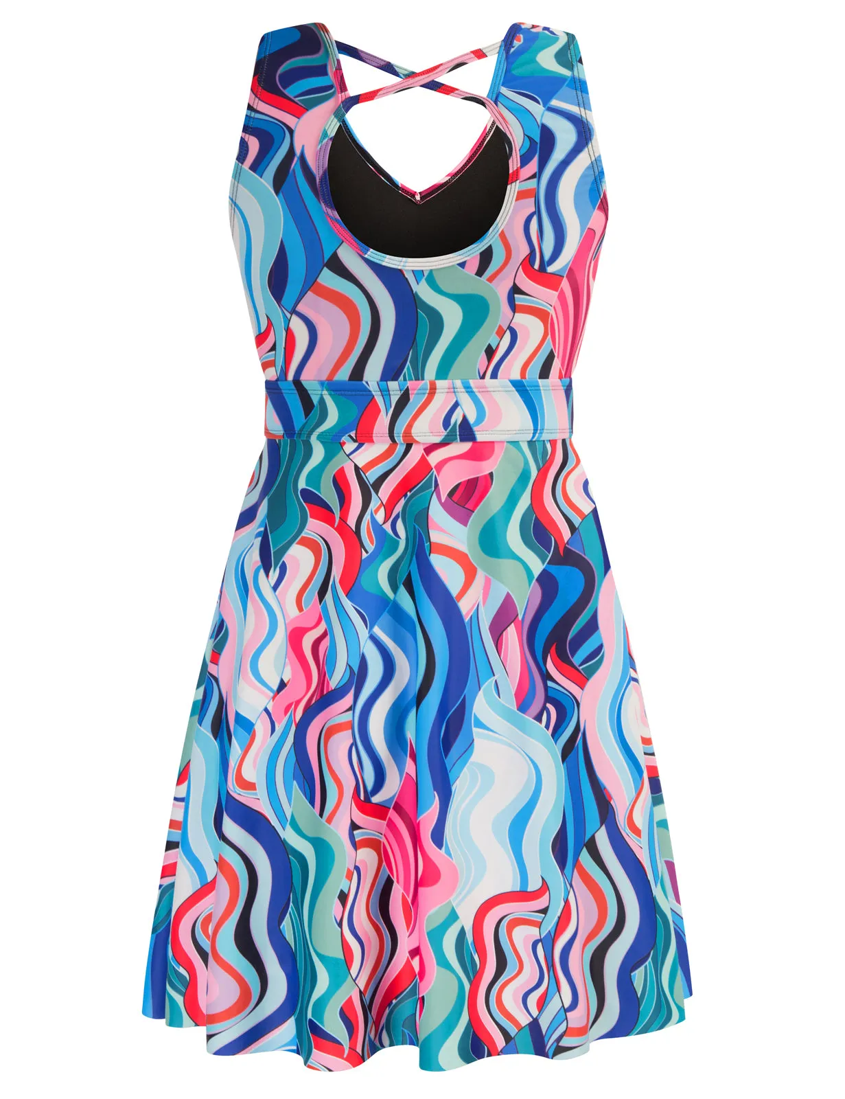 Separated Swimsuit Sleeveless V-Neck Swimwear