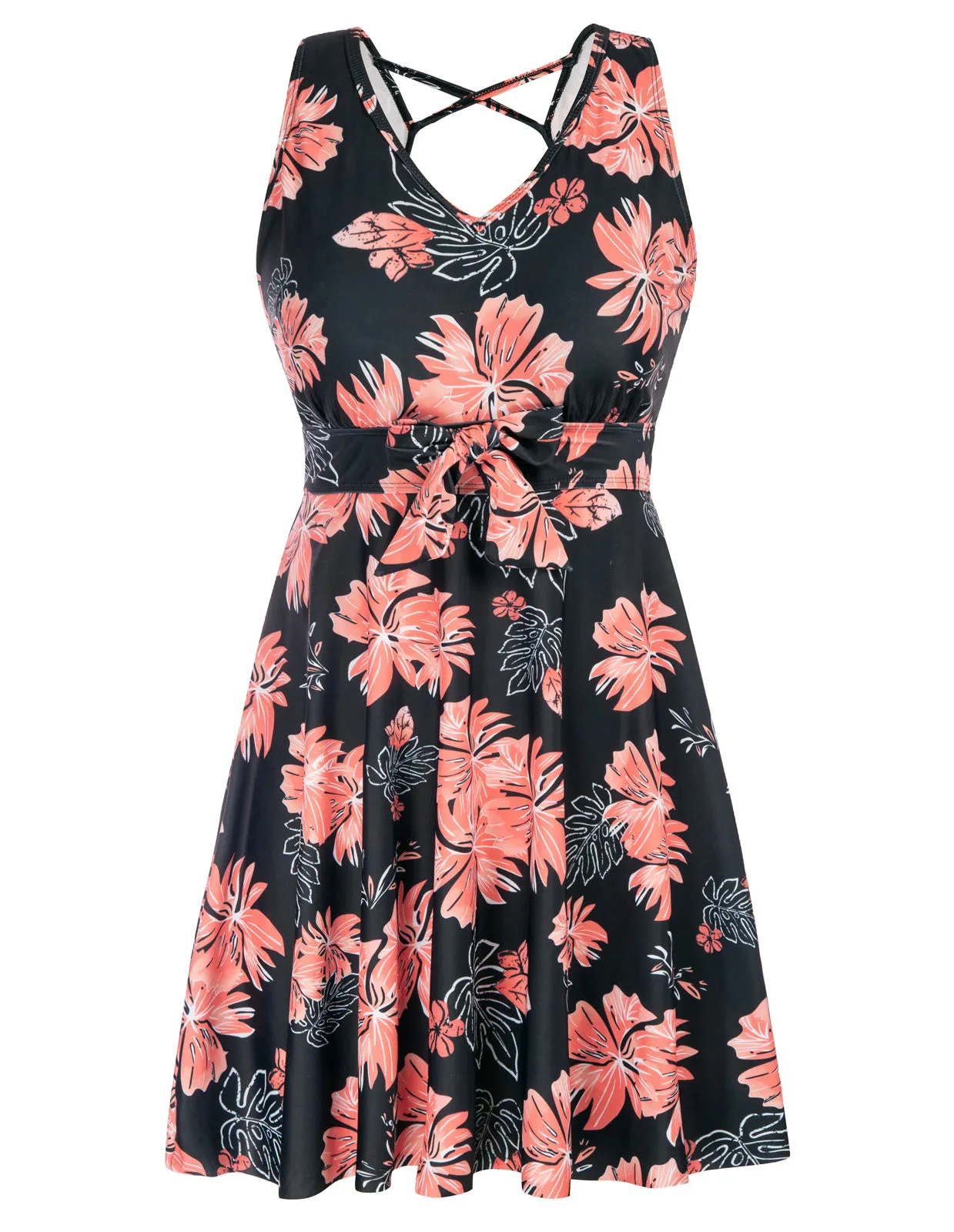 Separated Swimsuit Sleeveless V-Neck Swimwear