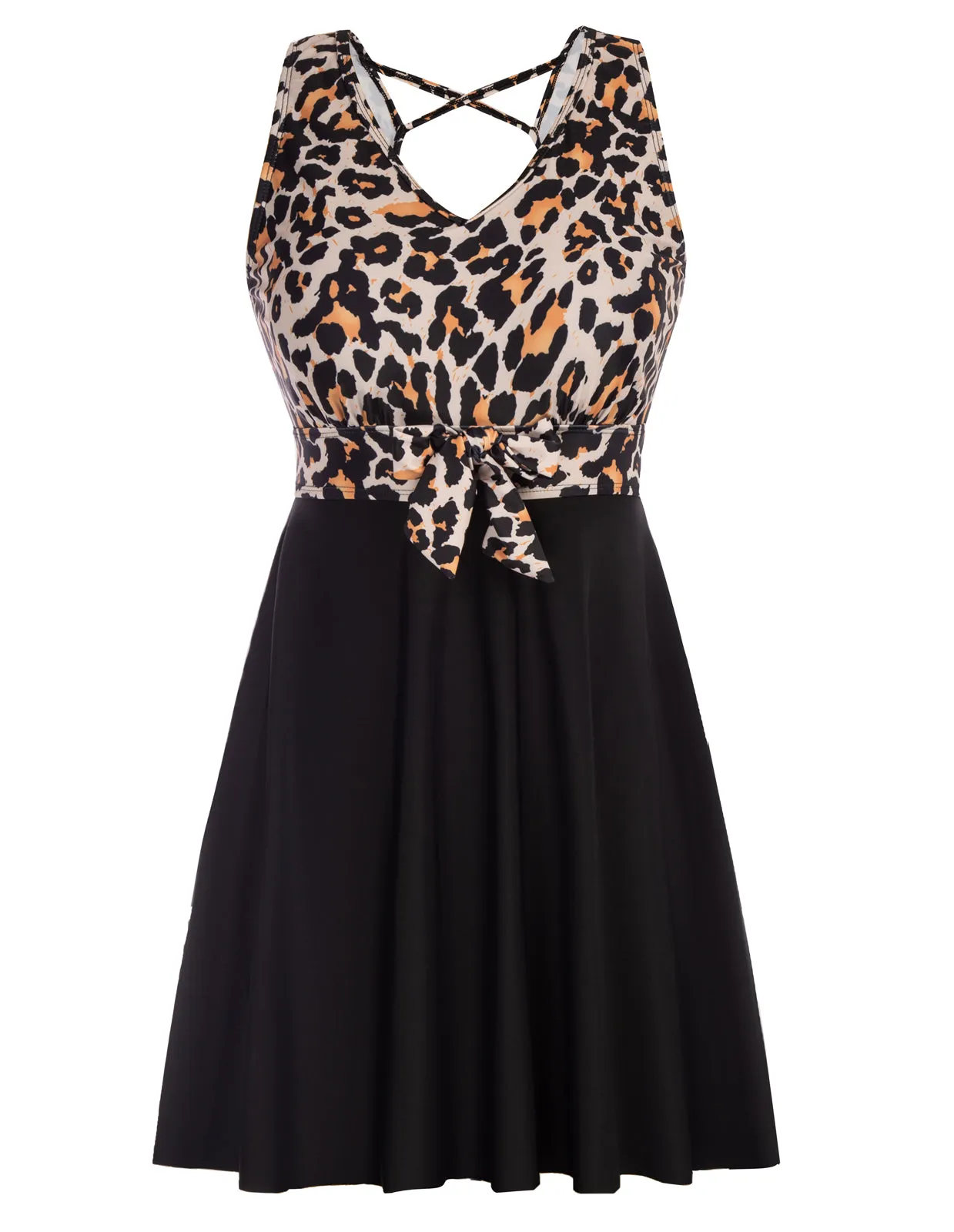 Separated Swimsuit Sleeveless V-Neck Swimwear