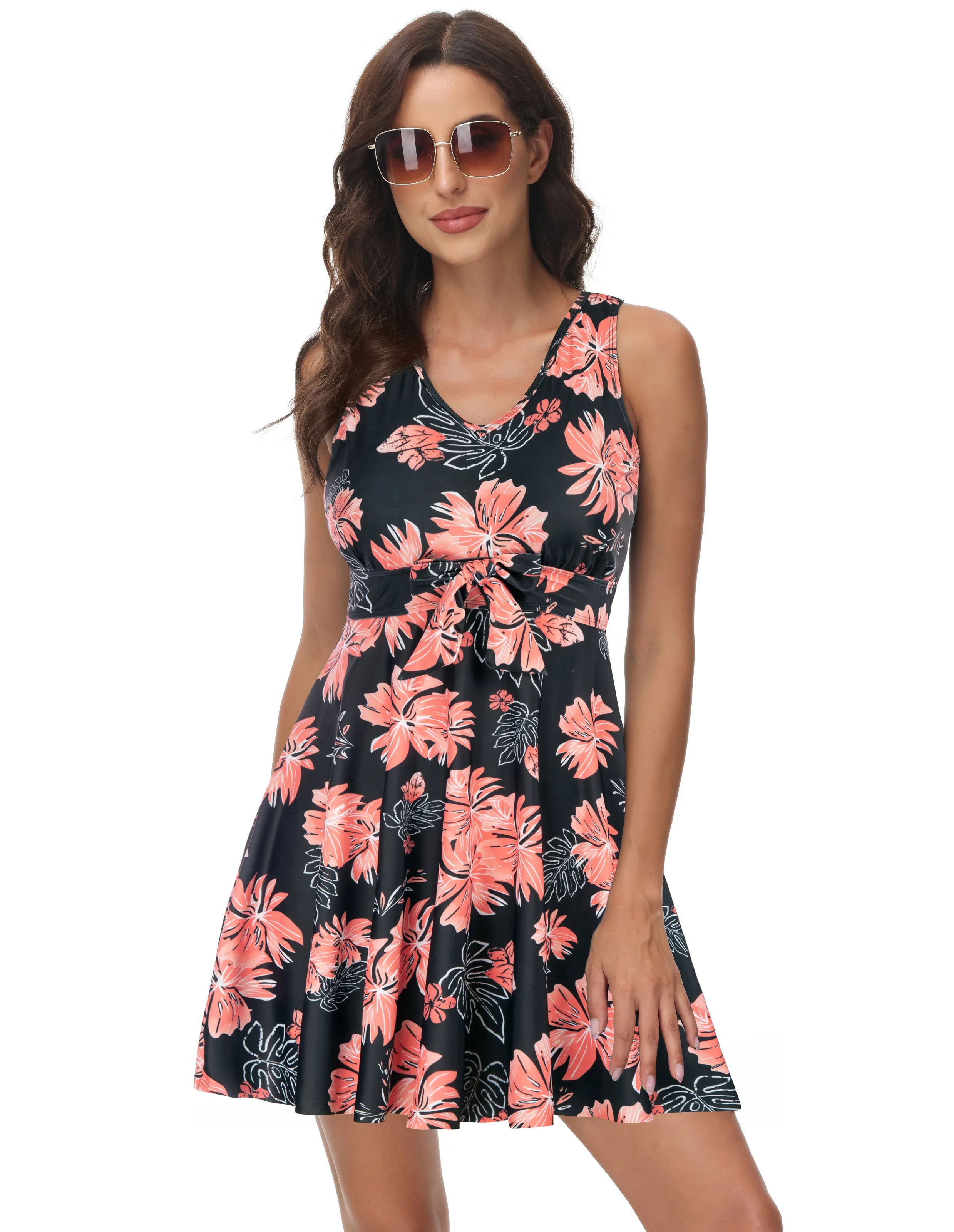 Separated Swimsuit Sleeveless V-Neck Swimwear