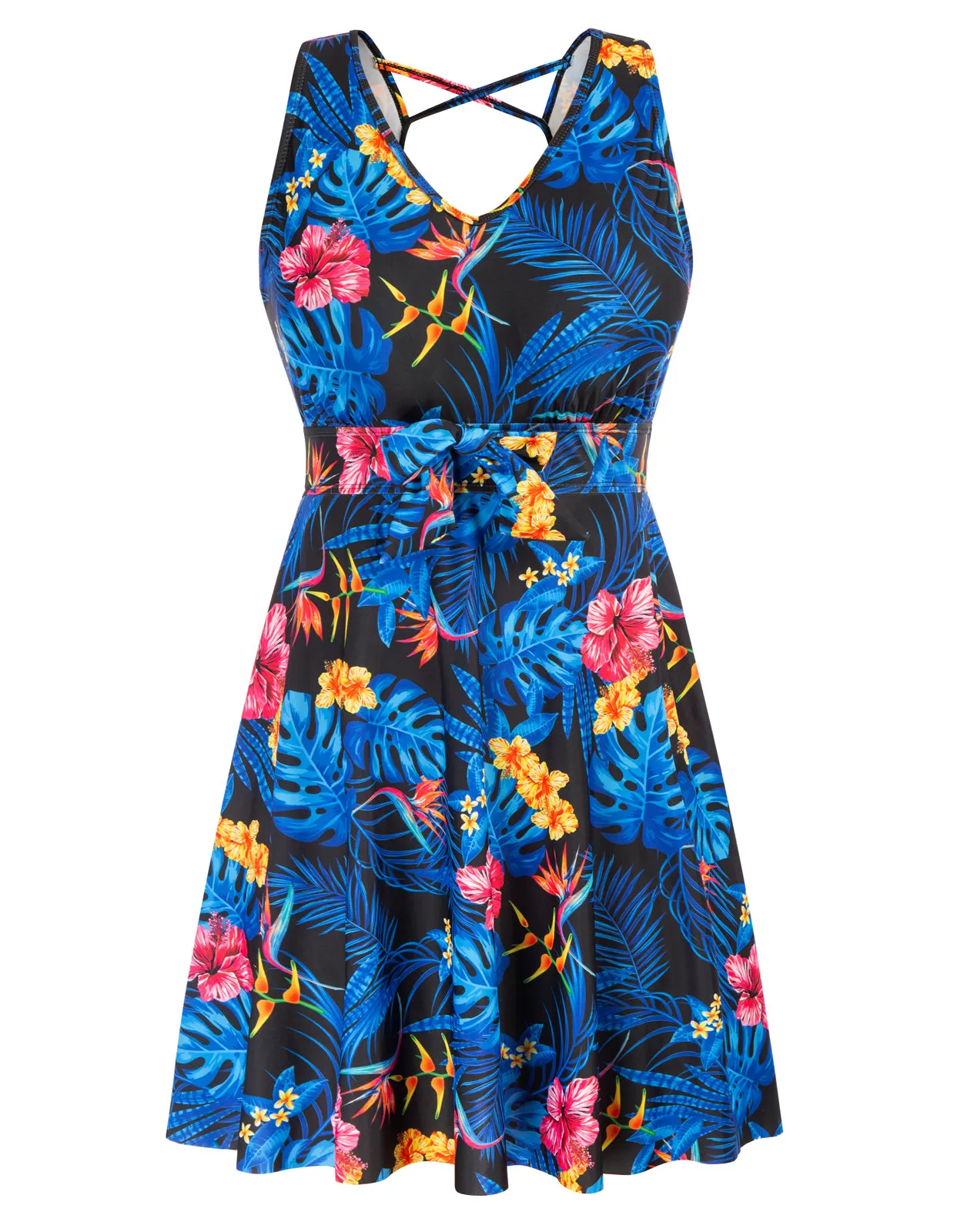 Separated Swimsuit Sleeveless V-Neck Swimwear
