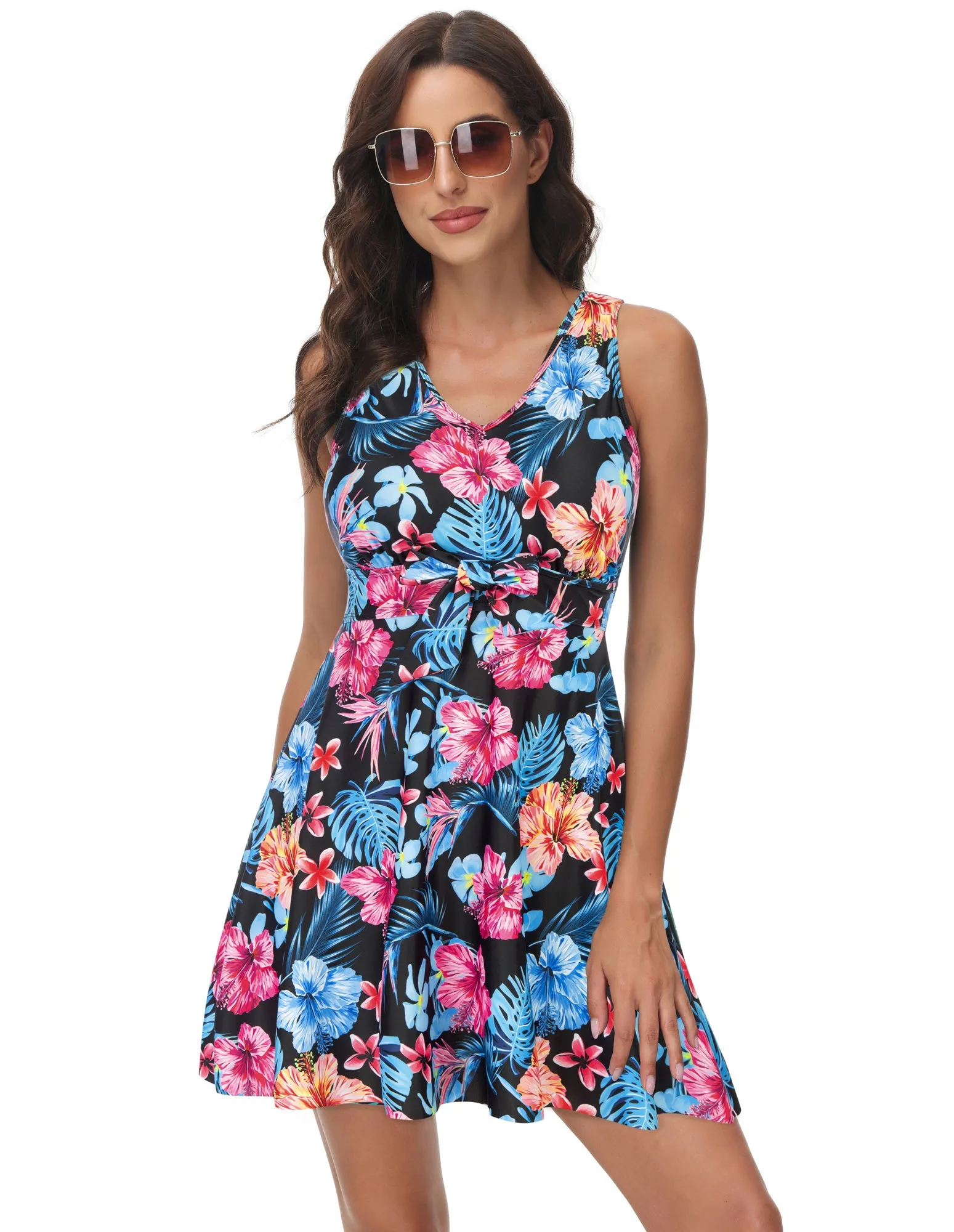 Separated Swimsuit Sleeveless V-Neck Swimwear